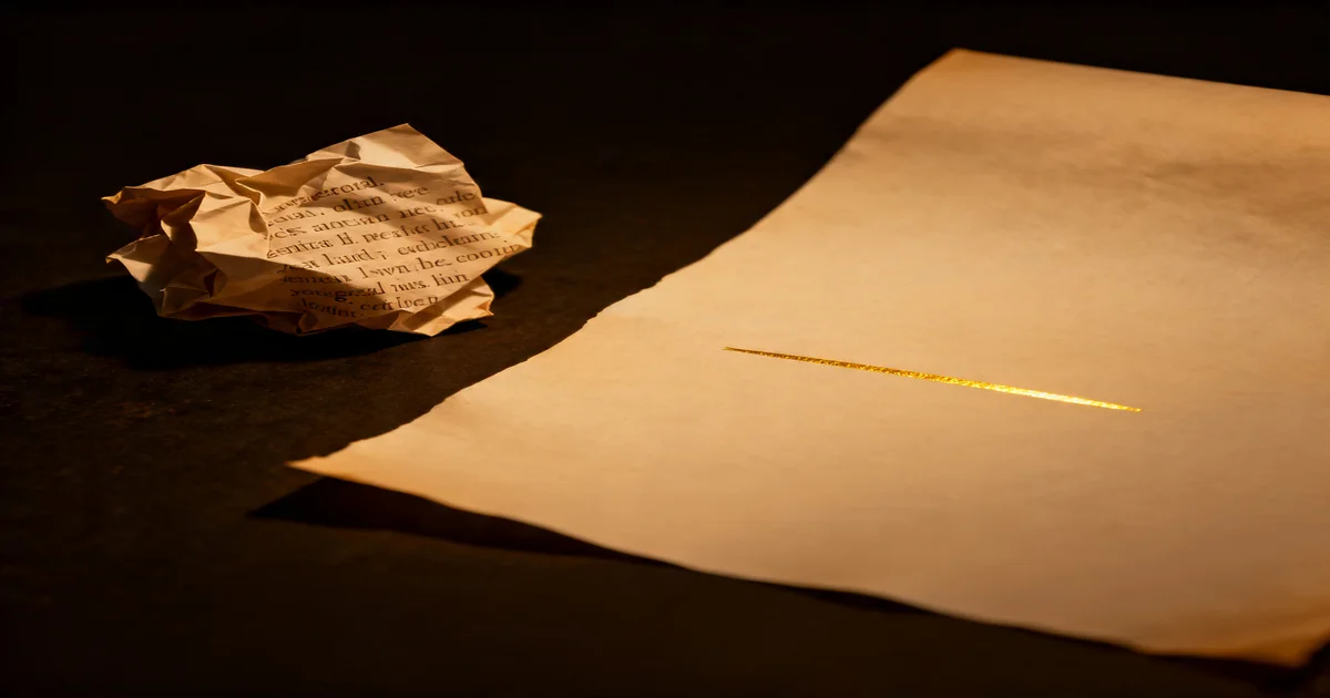 Ancient star chart scroll with handwritten symbols beside a modern blank journal, representing the gap between ancient precision and modern generic practice