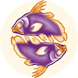 Pisces zodiac icon